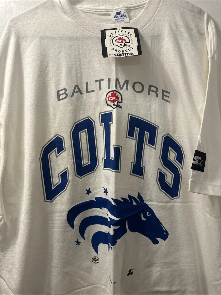 Baltimore 1994 CFL Colts Camiseta de Fútbol XL Nueva con Etiqueta Foto 1 de 4