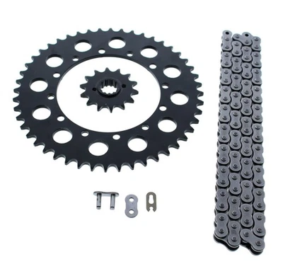 Kawasaki KLX650R 650 R 1993 1994 1995 1996 cadena y piñón negro 14/48 110 L Foto 1 de 4