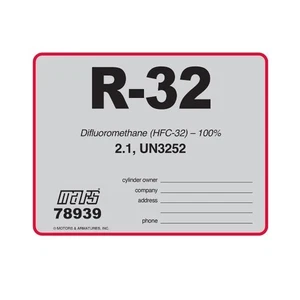 R-32 / R32 A2L Label # 78939 , SOLD EACH - Picture 1 of 2