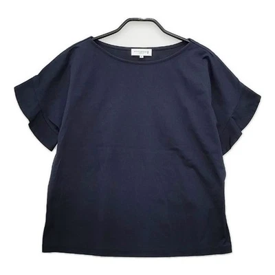 Mackintosh Cotton Blend Pullover Short Sleeve Blouse shirt Navy 5-0515S∞ - Image 1 of 4
