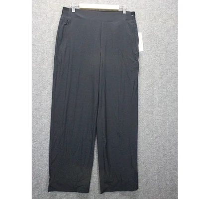 ATHLETA Brooklyn Heights High Rise Wide Trouser Size 12 Black NEW - Image 1 of 4