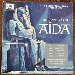 Giuseppe Verdi Aïda Double LP Record The Metropolitan Opera Record Club 1956 - Picture 1 of 15