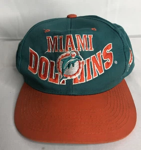 Miami Dolphins Team NFL Snapback Cap Hat Vintage. Spell Out Miami. - Picture 1 of 9