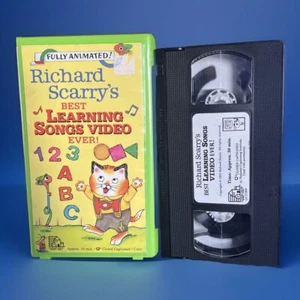 Richard Scarry’s Best Learning Songs Video Ever VHS - Kids Retro (1993) VCR Tape - Picture 1 of 7