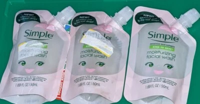 3 Simple Sensitive Skin Experts lavagem facial hidratante 1,69 oz cada - Imagem 1 de 3