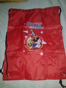 WALT DISNEY - MICKEY AND FRIENDS - ZAINETTO SACCHETTO 36X26CM - IN TELA - Picture 1 of 4