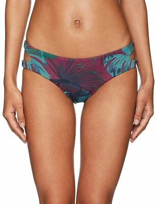 Bikini Lab Women's Cut Out Hipster Bottoms, Mahogany, Small - Image 1 of 2