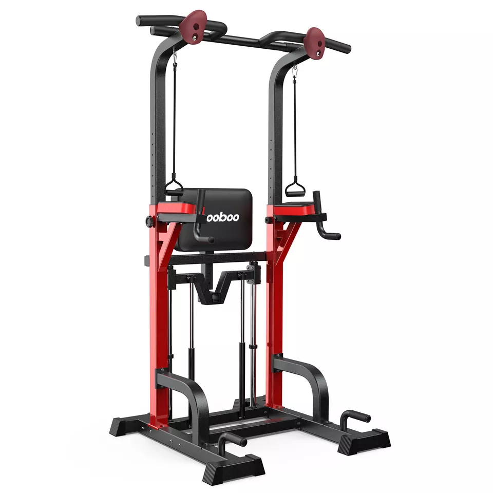 Power Tower Pull Up Bar Dip Station Assistive Trainer Multi-Function Home Gym - Image 1 of 4