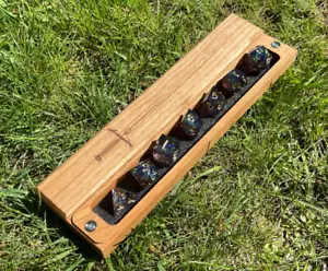 Cherry Wood Long Sword Dice Sheath Handmade Rectangular Vault DND RPG 5e - Picture 1 of 5