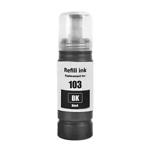 1 Black Ink Bottle 70ml for Epson EcoTank L1110MEAF, L3101, L3110MEAF, L3160 - Picture 1 of 3