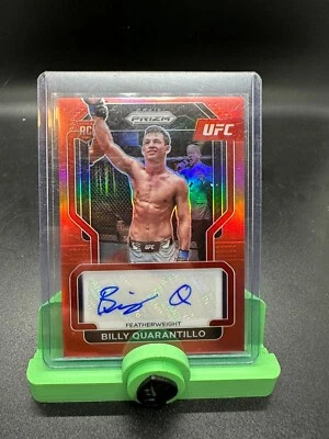 2022 UFC Prizm Billy Quarantillo Rookie Auto Red /99 RC - Image 1 of 2