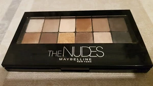 Maybelline The Nudes Palette 12 Farben natürliche Lidschatten Puder Palette - Bild 1 von 4
