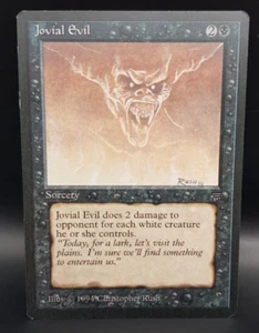 Jovial Evil Legends MP MTG Magic the Gathering Trading Card TCG Black Sorcery - Picture 1 of 13