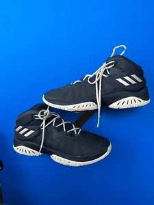 adidas Navy Blue and White Mens 10.5 Athletic Shoes CLU 600001 Art BY3780 - Picture 1 of 6