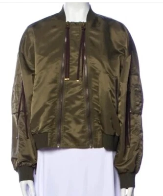 Rare Kenzo Women’s Green Boxy Khaki Bomber Jacket Size M - Image 1 of 3