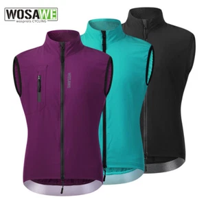 WOSAWE Men's Cycling Vest Lightweight Breathable Multi Pocket Sleeveless Jackets - Picture 1 of 20