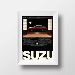 1985 Isuzu Vintage Print Ad - "The First Car Builders of Japan" - Picture 1 of 3