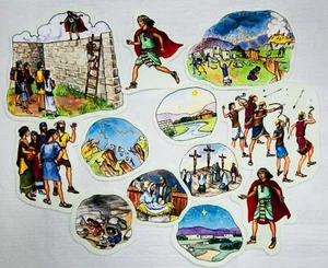 Figuras de fieltro de Samuel el Lamanita Libro de Mormón tiempo interactivo de cuentos para niños - Imagen 1 de 3