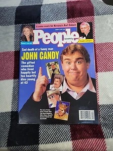 PEOPLE Magazine, March 21, 1994, DEATH OF JOHN CANDY, KURT COBAIN, FRANK SINATRA - Picture 1 of 21