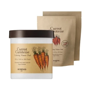 Vegan Skinfood Carrot Carotene Calming Water Pads - 60 Pads + 60 Refill Pads - Picture 1 of 5