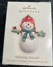 Hallmark Keepsake Christmas Ornament 2007 Welcome, Friends!  3" Snowman
