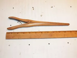 Antico guanto in legno edoardiano elasticizza - Foto 1 di 2
