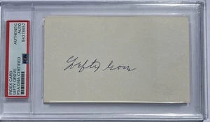 Lefty Grove Signed AUTOGRAPHED 3x5 index Card PSA/DNA Slabbed PSA - Picture 1 of 3