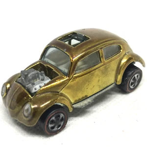 Hot Wheels Redline Custom Volkswagen Gold 1967 White Int. Made In United States - Picture 1 of 10