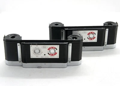 2 PIEZAS CÁMARA FOTOGRÁFICA ZEISS IKON CONTAREX 35mm SLR CROMADA LECTURA TRASERA Foto 1 de 3