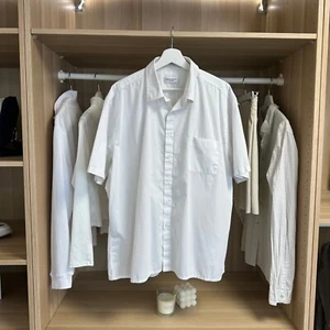Vintage Yves Saint Laurent Mens Short-Sleeve Shirt Size 2XL XXL White YSL Summer - Picture 1 of 6