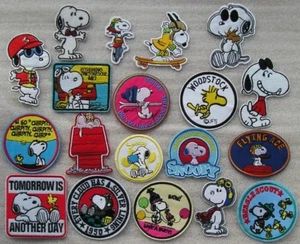 Snoopy,Woodstock Character Embroided Novelty Patch Selection - Iron-on / Sew-on - Picture 1 of 21