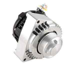 CBM-250-GM-S-ALT-CHR CBM 250AMP HIGH OUTPUT BILLET LS ALTERNATOR W/PULLEY - Picture 1 of 3