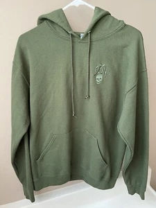 TeamSESH Hoodie Sesh Skull Sweatshirt Medium M Grün Pullover Jerzees Top! - Bild 1 von 20