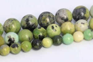 Natural Chrysoprase / Australian Jade Beads Grade A Round Loose Beads 6/8-9/10MM - Picture 1 of 9
