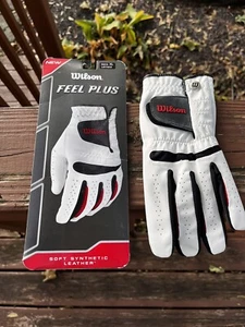NEW Wilson Feel Plus Men's Golf Glove Left Hand Size XL Soft Synthetic Leather - Picture 1 of 5