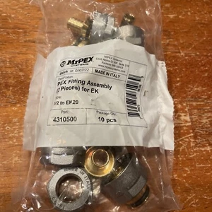 Pex fitting assembly 1/2 to EK20 10 pcs 4310500 BIN4 - Picture 1 of 2