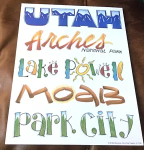 TUTTI I MIEI RICORDI ALL IN ONE TOPPERS ABBELLIMENTI PUNTI DI RIFERIMENTO UTAH 8x12" * - Foto 1 di 1