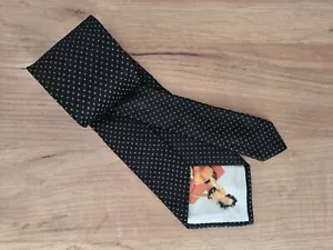 DOLCE & GABBANA Negro Blanco Seda Cuello Corbata Pin Up Niña Lunares - Imagen 1 de 11