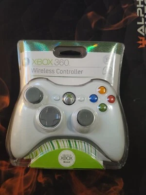 Manette NEUVE Officielle Microsoft Xbox 360 Blanche Sans Fil - Photo 1/4