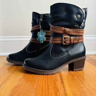 NEW Spring Step Women's Boisa Winter Boot Navy Shoes Size 36. US 5.5-6. - Image 1 of 4