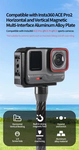 Magentic Base Mount  for Insta360 Ace Pro L Plate Camera Bracket Tripod Adapter - Picture 1 of 20