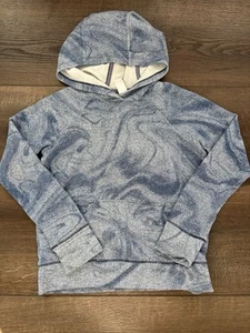 Athleta Girl In Your Element 2.0 Blue Hoodie Top Long Sleeve Size XS 6 - Picture 1 of 5