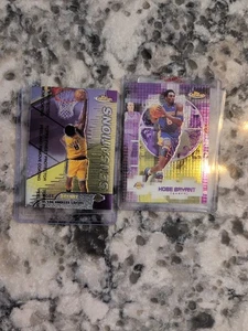 Kobe Bryant 2 Card Lot Topps Finest Color Match #128 & #LAL-G8 - Picture 1 of 18