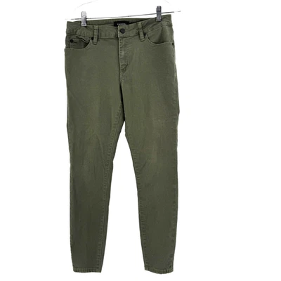 Tahari Kelly Classic Skinny Pants Women's 6 Olive Green Stretch Fall Preppy Jean - Image 1 of 4