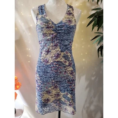 Vestido Vaina Vanity Vintage Años 90 Floral Encaje Cuello en V Talla S Cottage Fairy Foto 1 de 4