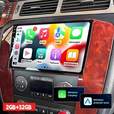 HeadUnit CarPlay Radio Stereo GPS For 2007-2013 GMC Yukon Chevy Tahoe Suburban - Imagem 1 de 4