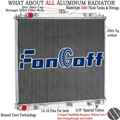 3Row Aluminium Radiator For Nissan Navara D40 Pathfinder R51-YD25 2.5L 2005-2012 - image 1 of 4