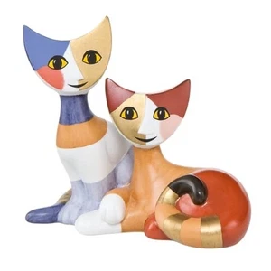 Goebel Rosina Wachtmeister Cats Ceramic Figurine “Severa e Onesto” Retired 3.5” - Picture 1 of 13