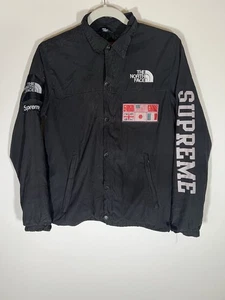 Supreme x North Face black Expedition coaches jacket M skate streetwear 2015 - Picture 1 of 10