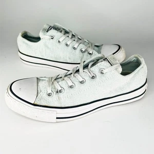 Zapatillas bajas Converse Chuck Taylor CTAS tejido brillante verde menta plata 8 - Imagen 1 de 13